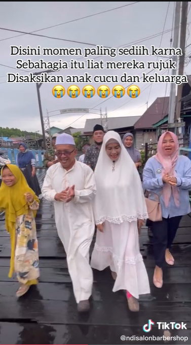 Momen Haru Pernikahan Kakek Nenek yang Rujuk Usai Cerai 16 Tahun