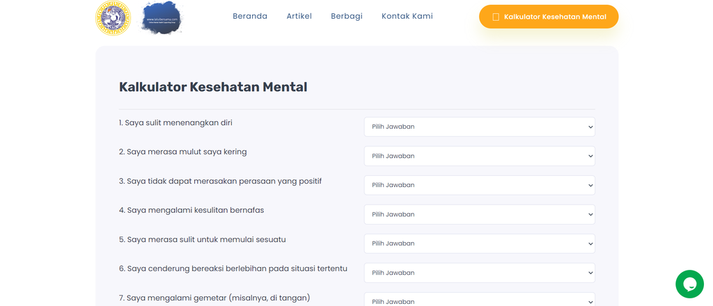 Kalkulator Kesehatan Mental