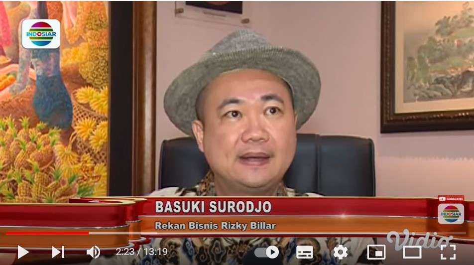 Basuki Surodjo rekan bisnis Rizky Billar