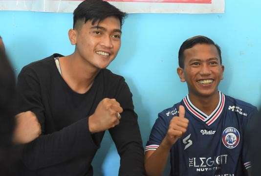 rusdi dan pemain arema fc