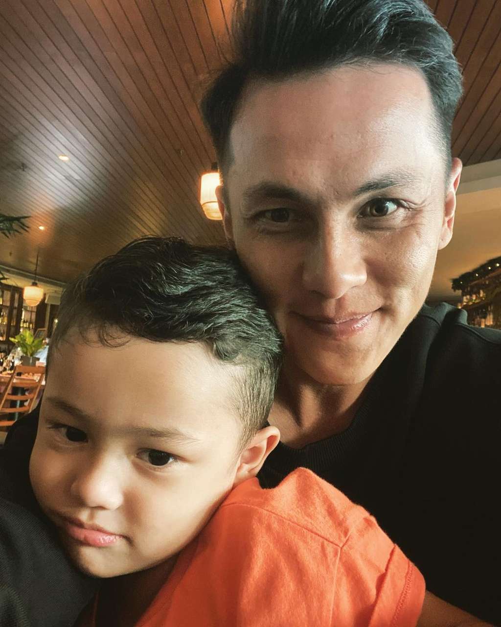 Andhika Pratama dan Saka putranya
