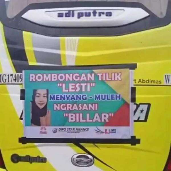 foto 8 tulisan di belakang bodi bus yang bikin salfok