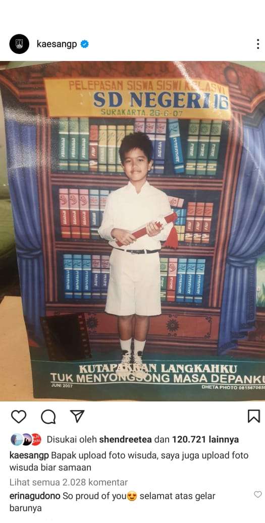 Unggahan Kaesang Pangarep