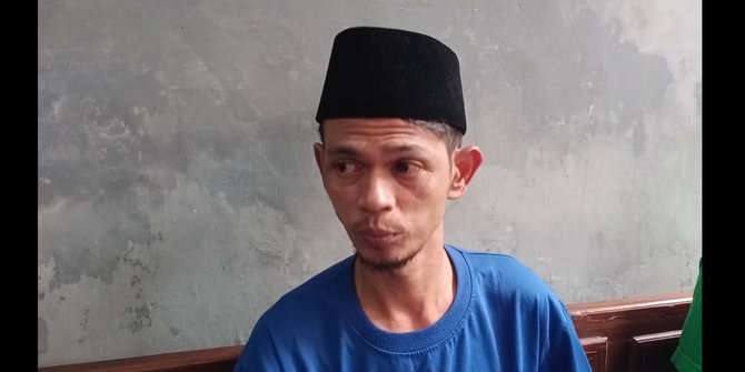 Doni, adik korban saat ditemui di rumah duka