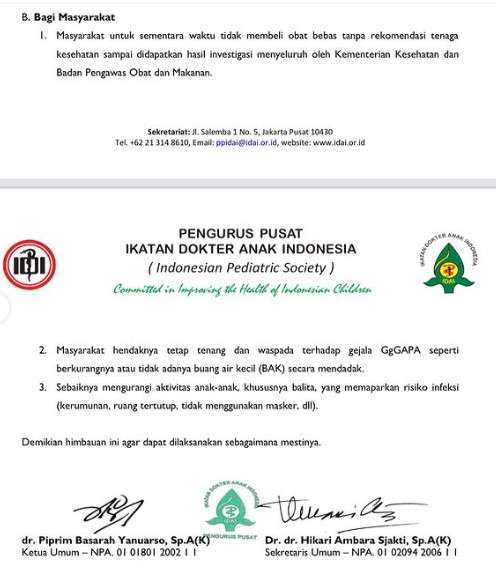 Surat IDAI