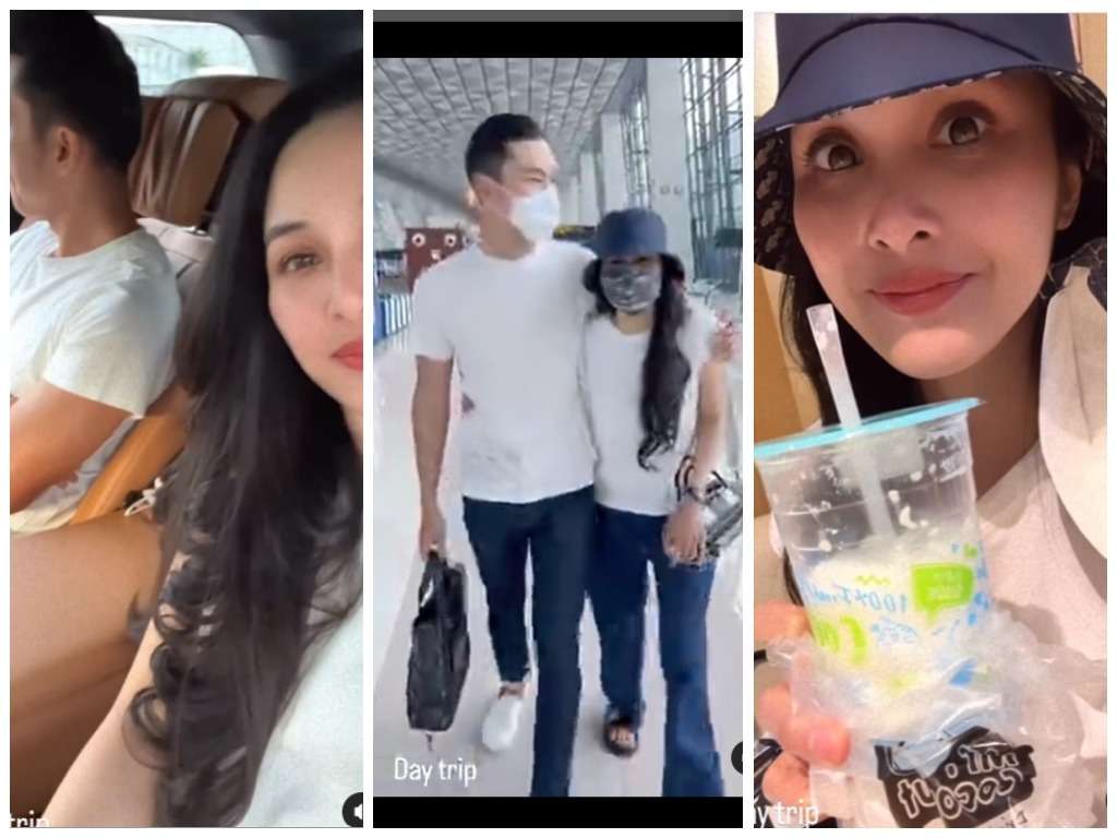 Sandra Dewi dan suami Harvey