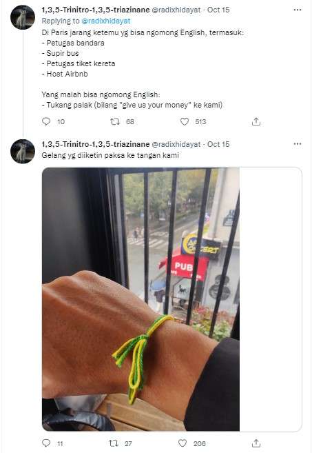 Tangkapan layar akun @radixhidayat