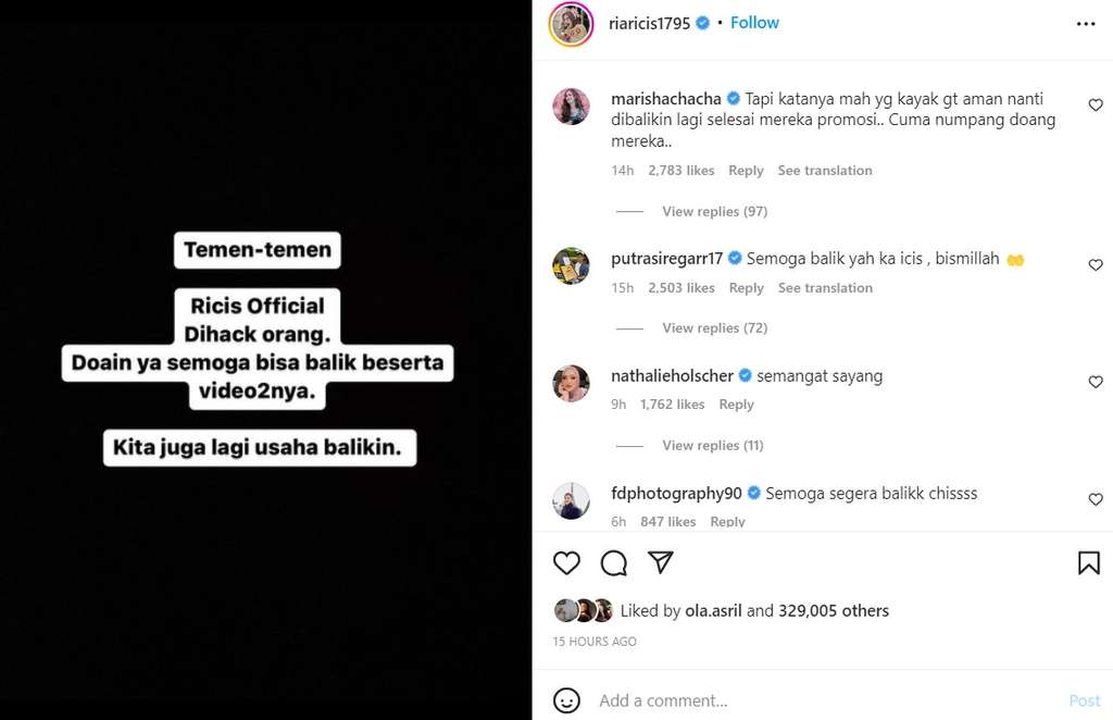 Postingan Ria Ricis