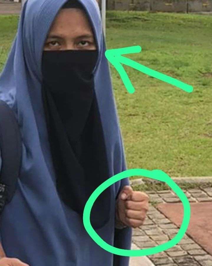 wanita todong pistol di istana negara