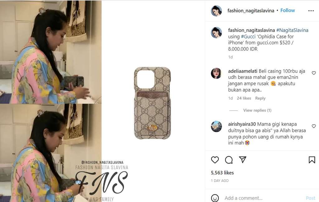 Casing HP Nagita Slavina