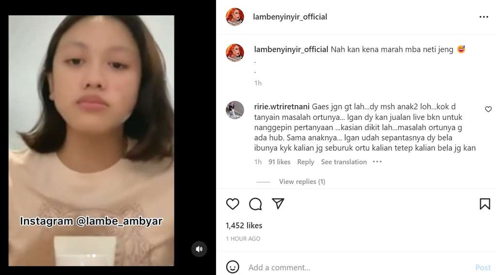 Lolly putri sulung Nikita Mirzani