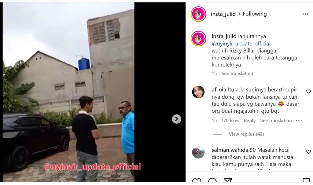 Rizky Billar ditegur warga