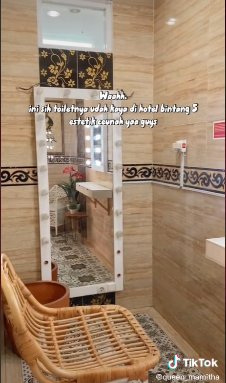 Viral Toilet Umum Mewah di Pom Bensin, Bernuansa Emas bak Masuk Hotel Bintang 5