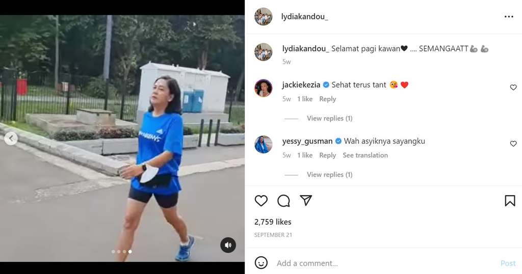 Unggahan Lydia Kandou