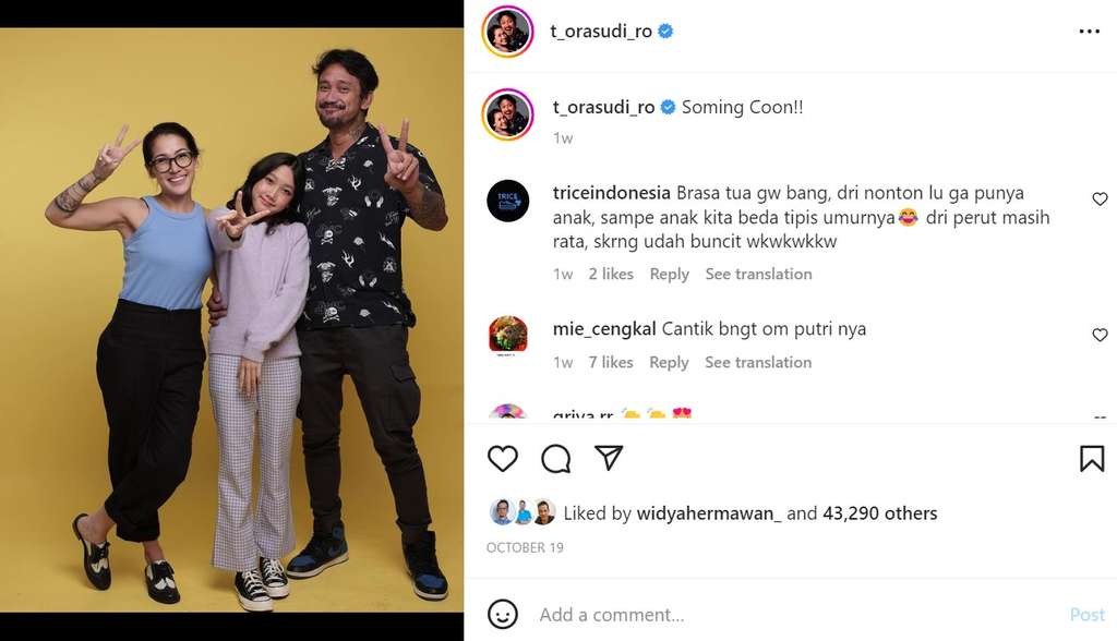 Unggahan Tora Sudiro
