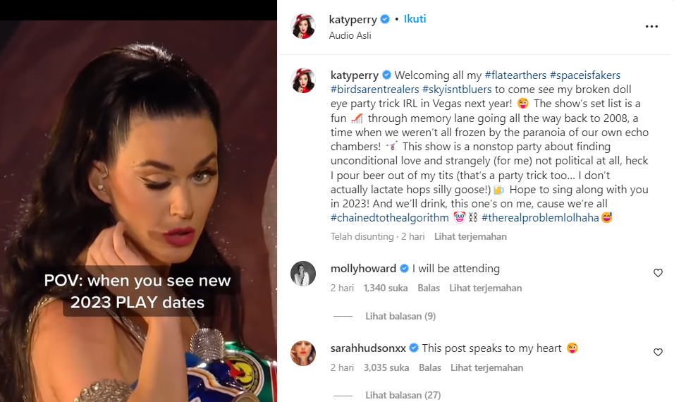 Unggahan Katy Perry