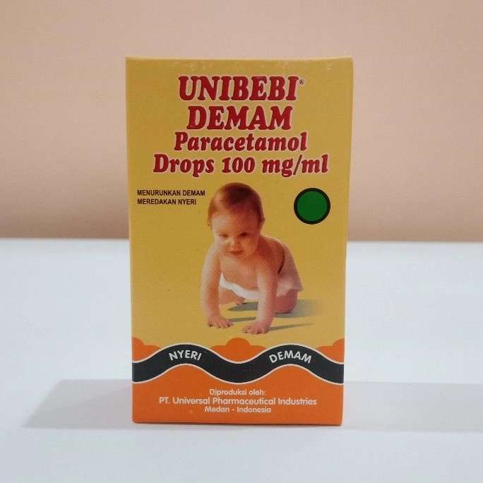 Unibebi Demam Sirup (obat demam), produksi Universal Pharmaceutical Industries