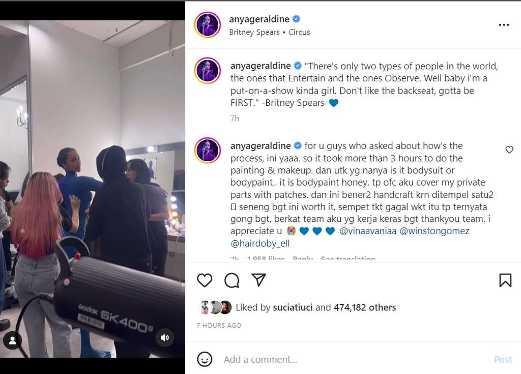 Unggahan Anya Geraldine