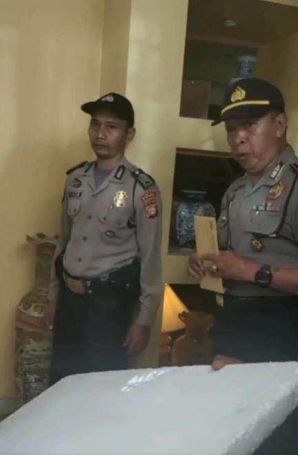Inilah polisi sinetron lagi syuting.