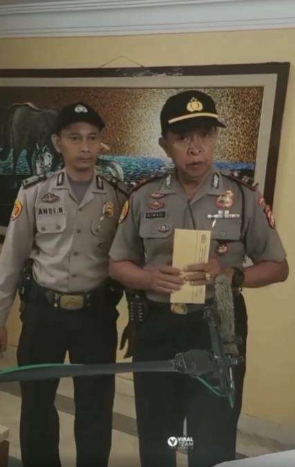 Inilah polisi sinetron lagi syuting.