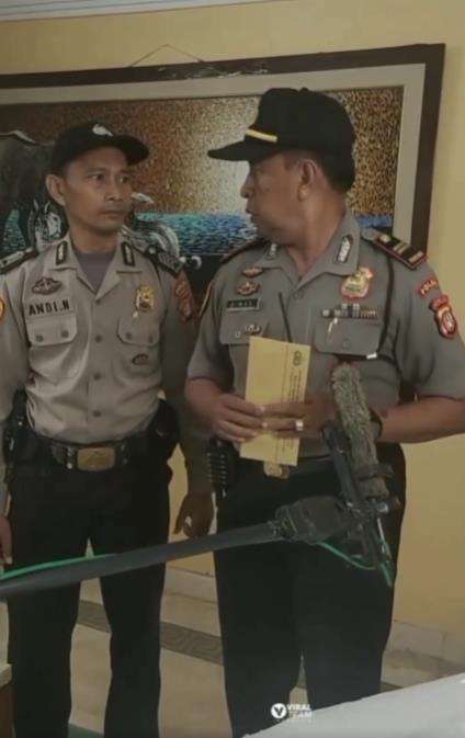 Inilah polisi sinetron lagi syuting.