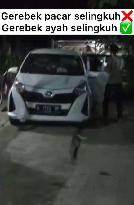 Viral anak gerebek bapaknya yang lagi selingkuh.