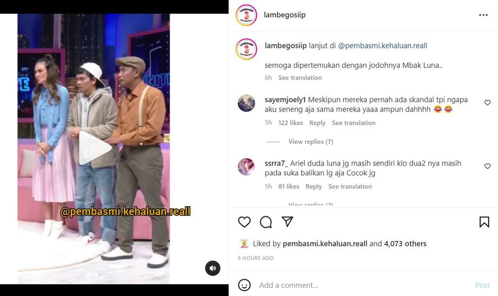 Luna Maya bersama Bekti dan Akbar