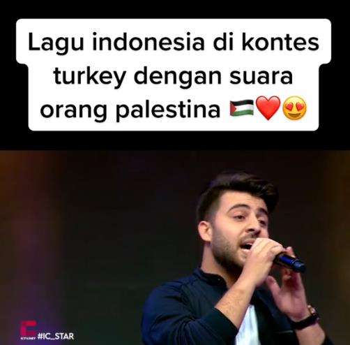 Pria Palestina Ikut Ajang Pencarian Bakat di Turki.