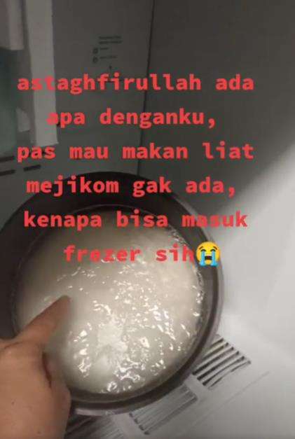 Ngakak, emak-emak salfok waktu masak nasi.