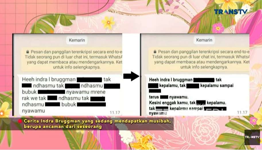 chat ancaman pembunuhan Indra Brugman chat ancaman pembunuhan Indra Brugman