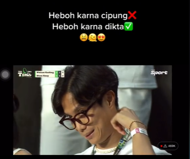 Momen Dikta Salting Nonton Enzy Storia Tanding Tenis, Bikin Netizen Meleleh