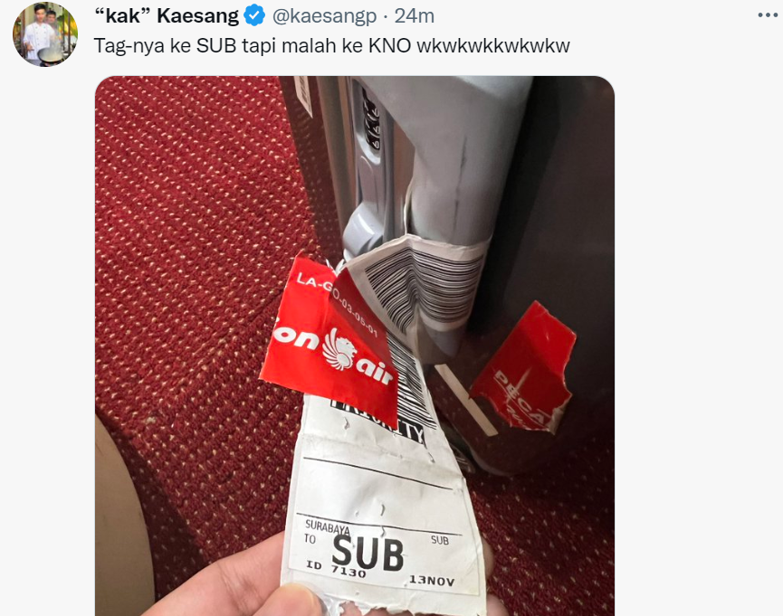 Kaesang Sudah Dapatkan Koper yang Nyasar ke Medan: Terima Kasih Batik Air