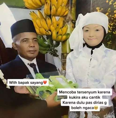Dilarang Lihat Cermin saat Dimakeup, Riasan Pengantin Ini Bikin Nyesek