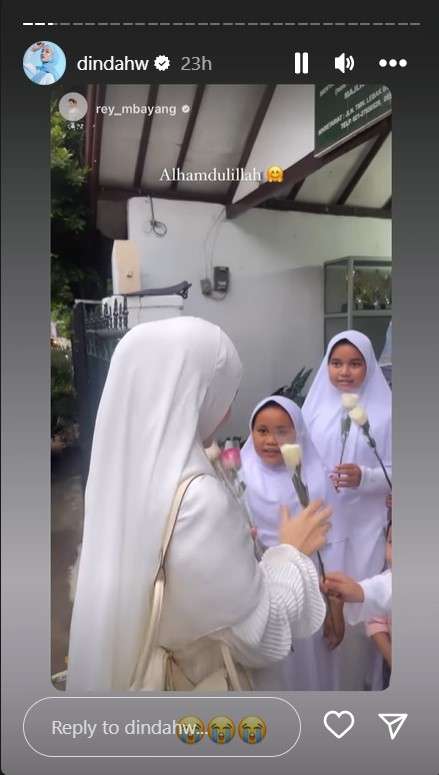 Momen kejutan ulang tahun Dinda Hauw