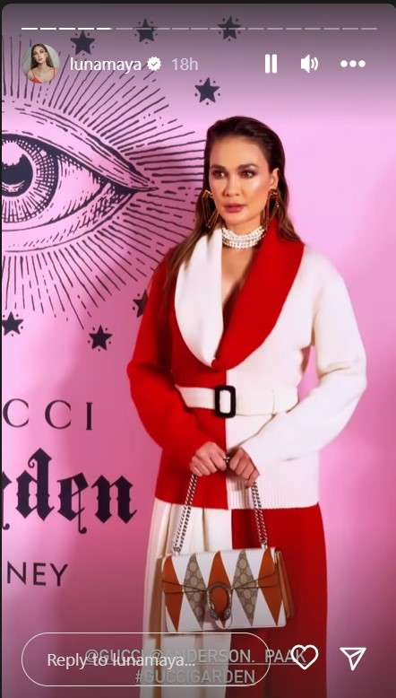 Luna Maya di acara Gucci