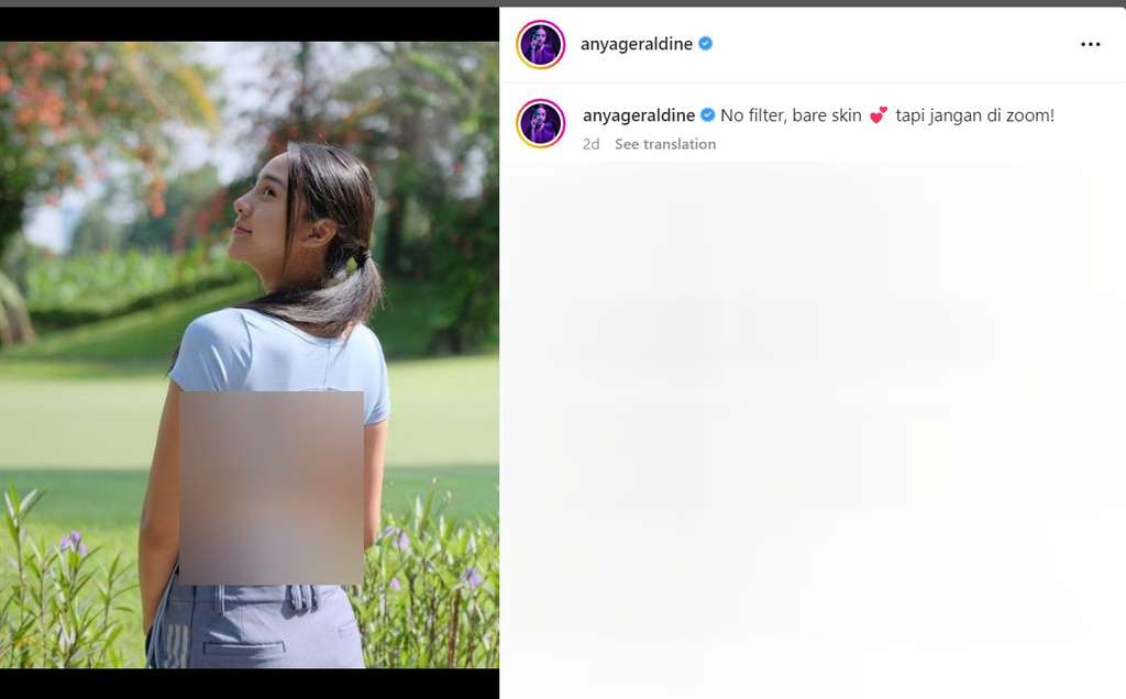Unggahan Anya Geraldine