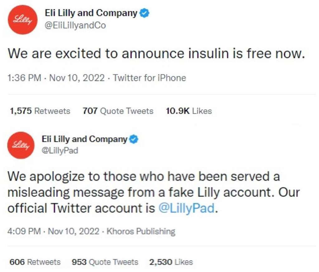 Akun Ely Lili palsu (atas) dan yang asli (bawah) Akun Ely Lili palsu (atas) dan yang asli (bawah)