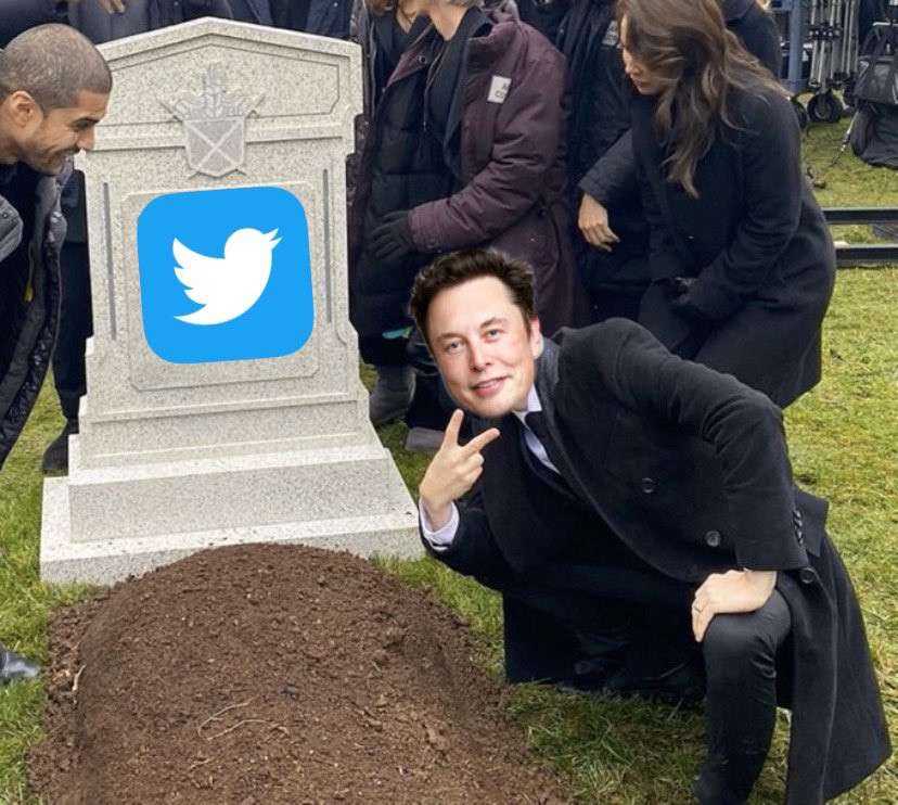 Meme kematian Twitter di bawah Elon Musk Meme kematian Twitter di bawah Elon Musk