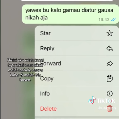 Viral Wanita Batal Nikah hanya karena Bosan, Jawaban Ibu Mertua Bikin Elus Dada