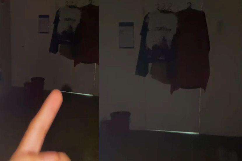 Di celah bawah pintu seharusnya terlihat bayangan, tapi ini tidak sama sekali.