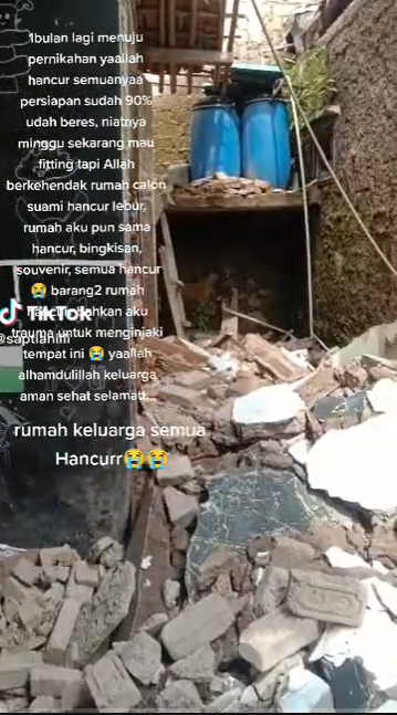 Korban Gempa Cianjur, Persiapan Nikah Sudah 90 Persen Hancur Tak Bersisa