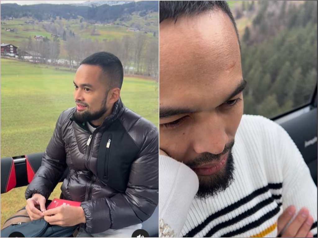 Teuku Wisnu panik diajak Shireen naik cable car