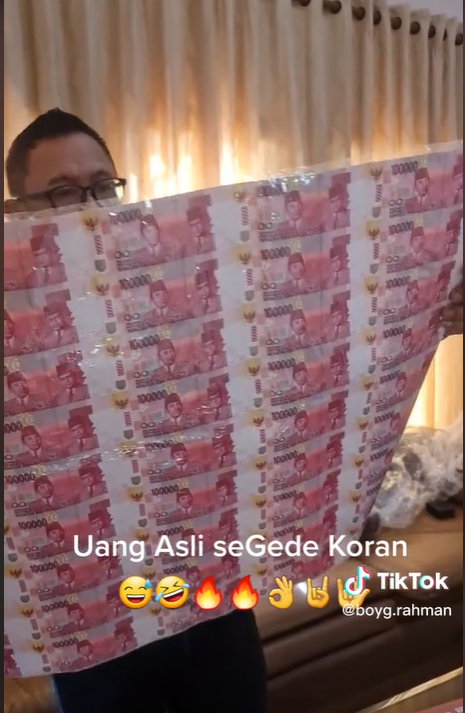 Viral Video Uang Pecahan Rp100 Ribu Tidak Dipotong Viral Video Uang Pecahan Rp100 Ribu Tidak Dipotong