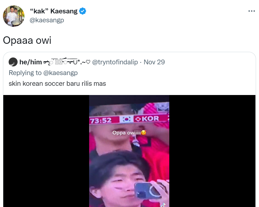 Viral Suporter Korsel Mirip Jokowi