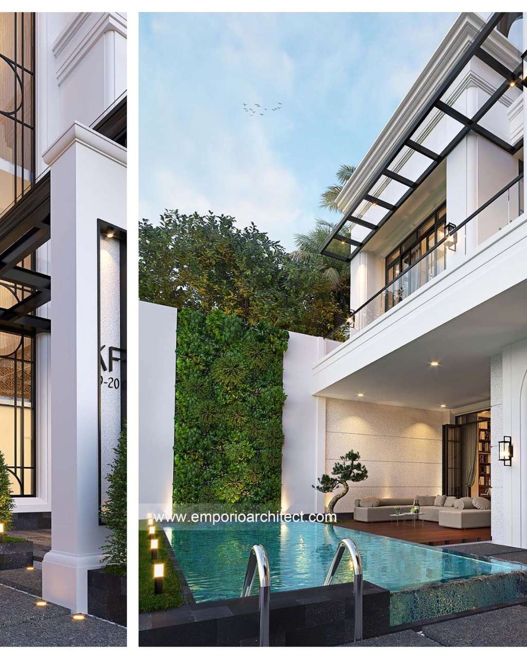 Tampilan desain rumah Gilang Dirga