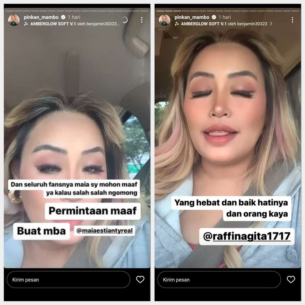 Pinkan Mambo minta maaf
