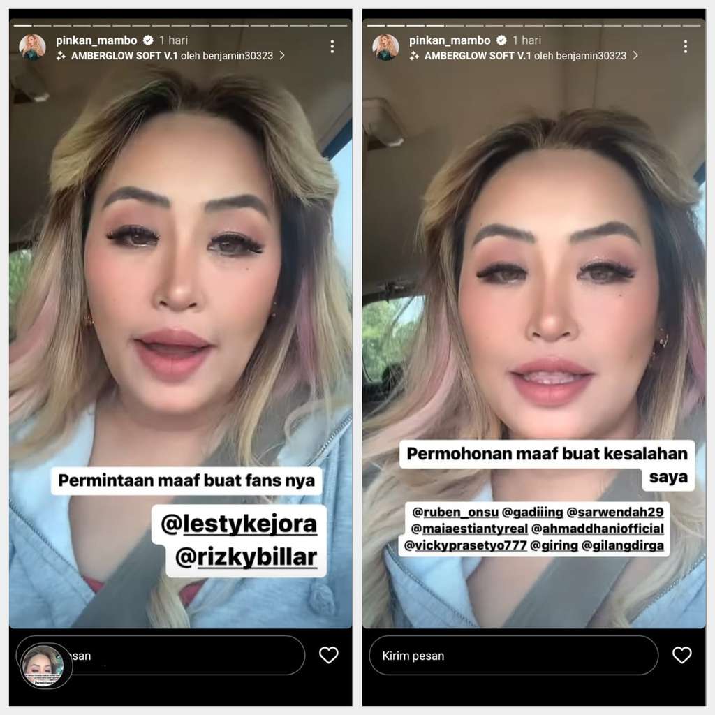 Pinkan Mambo minta maaf