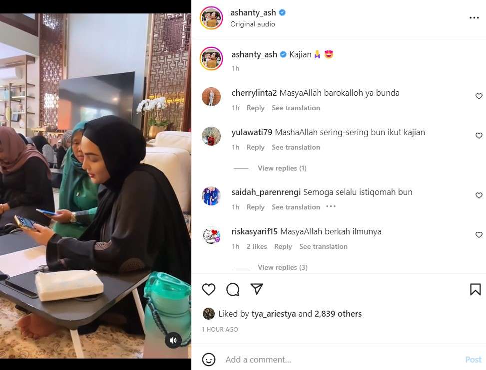 Ashanty ikut kajian