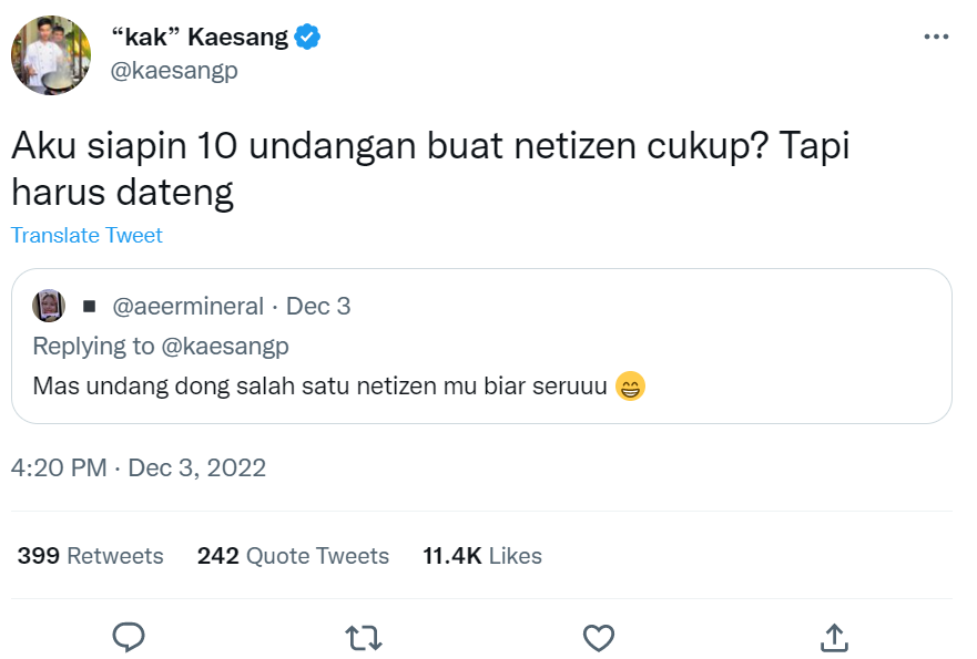 Kaesang Pangarep Bakal Undang 10 Netizen ke Pernikahannya