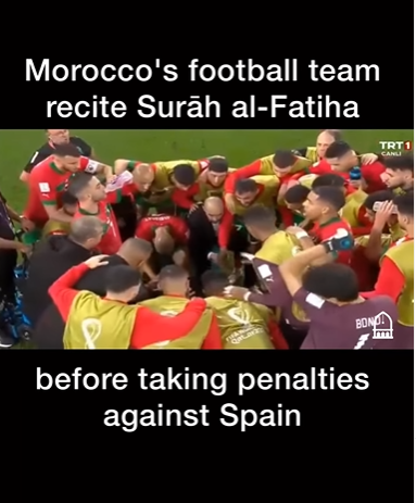 Viral Pemain Maroko Baca Al Fatihah Jelang Adu Penalti Lawan Spanyol
